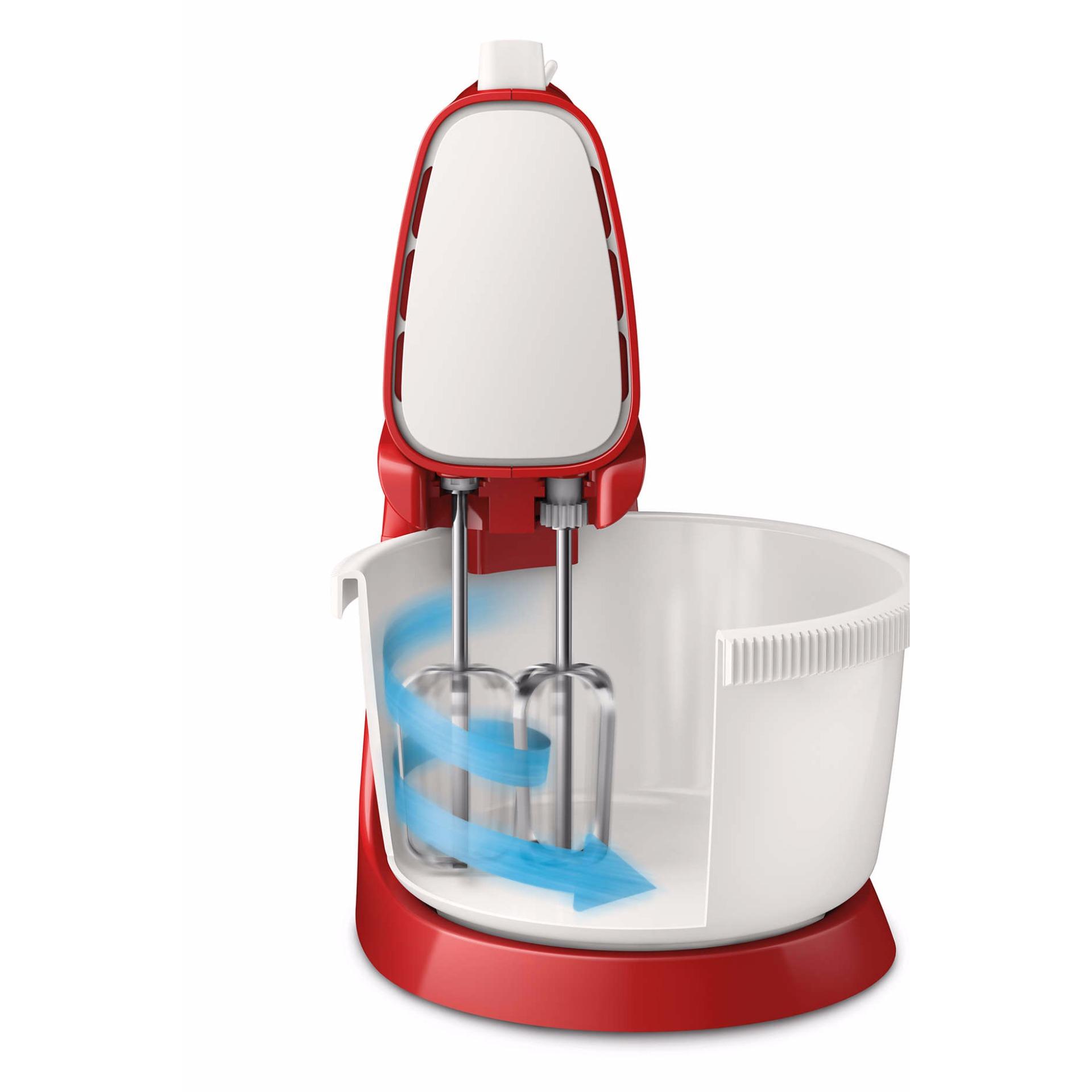 Philips Stand Mixers HR 1559/10 , 170 Watt - Merah