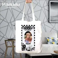 RESLETING Tote Bag NCT Dream Jaemin Nana - Tote Bag Wanita - Tote Bag Pria - Bahan Drill Putih - Padudu