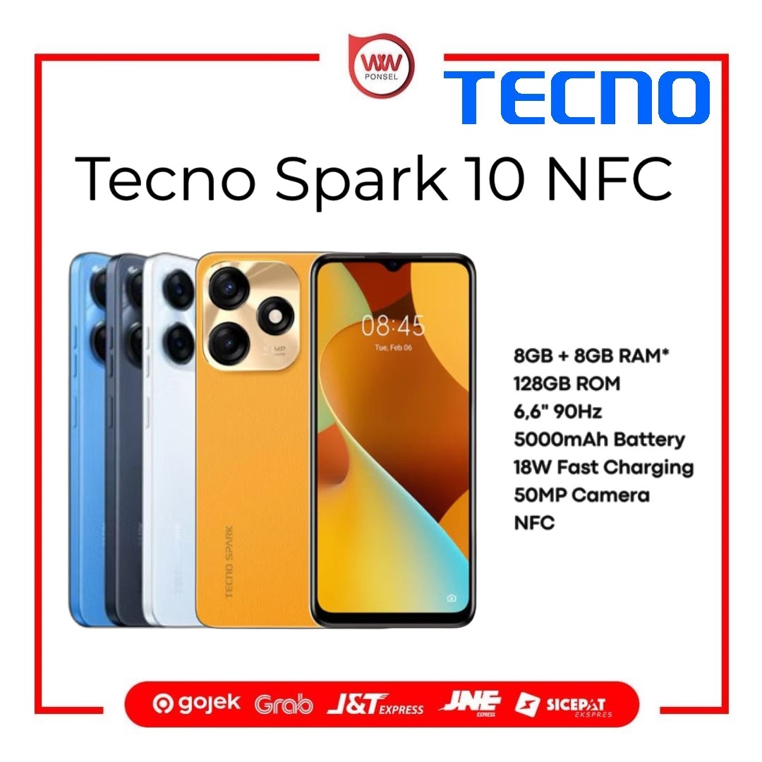 Hp Tecno Spark 10 NFC Ram 8GB Internal 128GB Garansi Resmi Giá 1,399,000 Đồng*Miễn phí vận chuyển