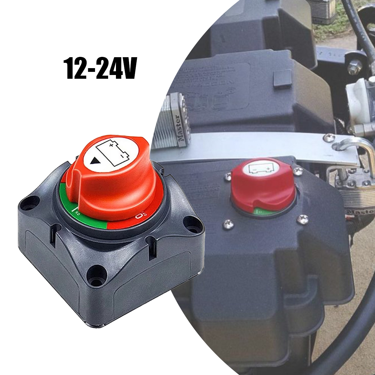 12V-24V Saklar Isolator Baterai Dual 200A - Engine Cut Off & Dual Battery Selector untuk ATV/Kapal/RV (Certified IP67, Tahan Air & Getaran) Harga 84,900 rupiah*Gratis Ongkir