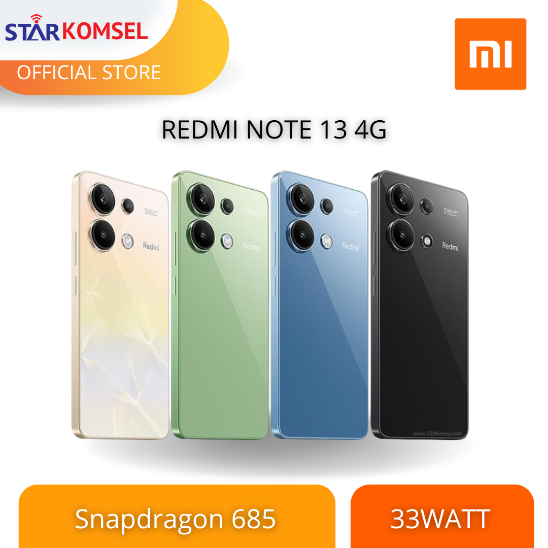 HP REDMI NOTE 13 4G 8/256 NFC GARANSI RESMI XIAOMI Harga 2,849,000 rupiah*Gratis Ongkir