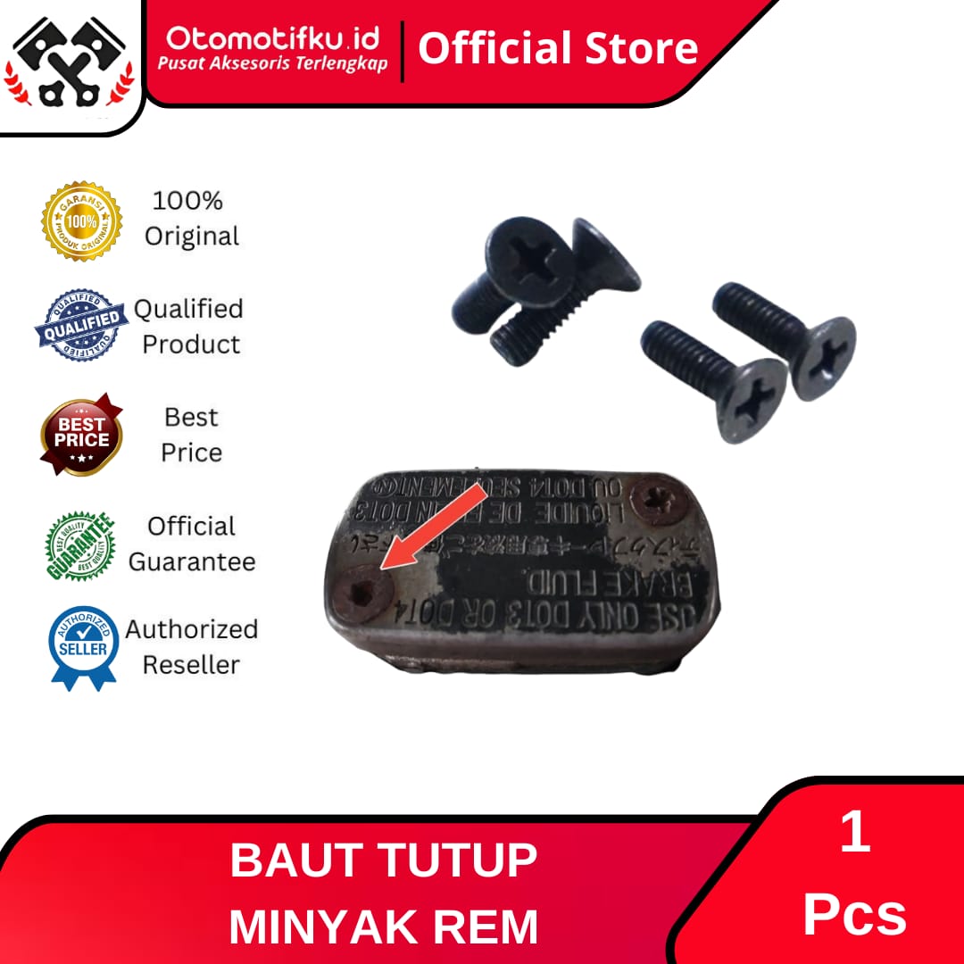 Promo! Baut Tutup Minyak Rem Otomotifku Master Rem JF 4x12 Harga 2,500 rupiah*Gratis Ongkir