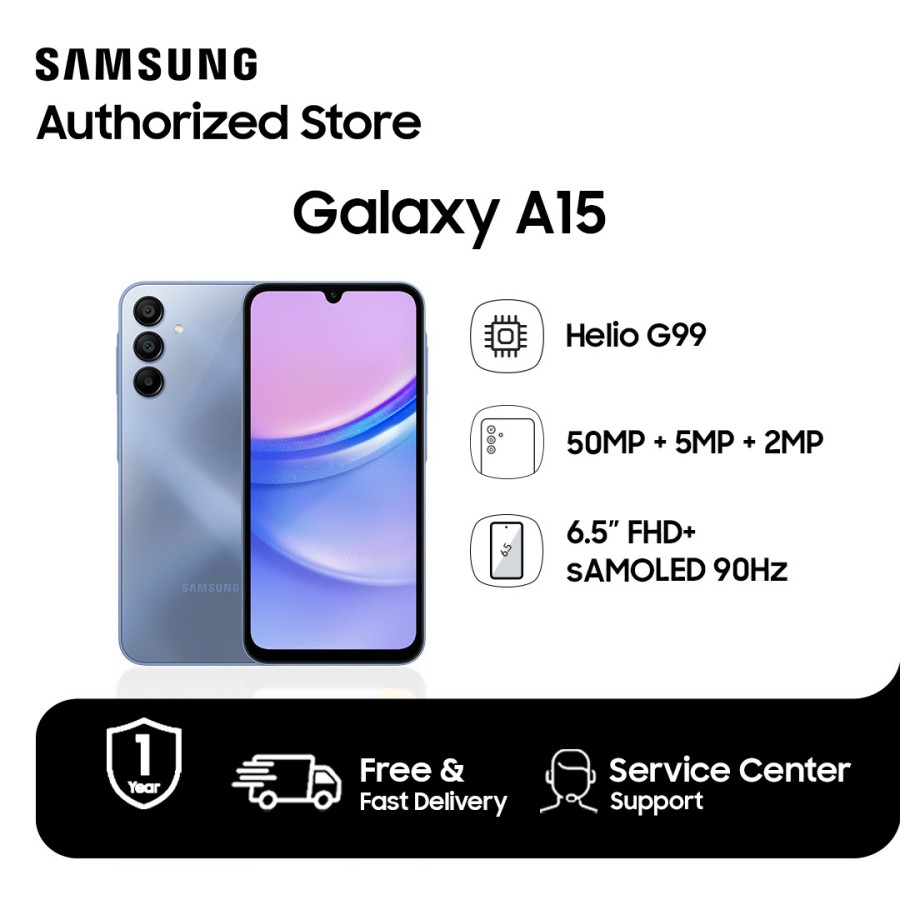 Samsung Galaxy A15 RAM 8/128GB & 8/256 Harga  2,899,000 Ringgit*Penghantaran Percuma