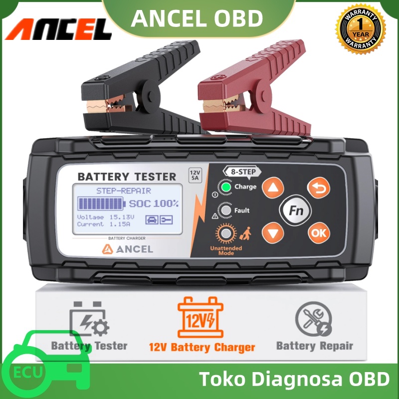 ANCEL BT521 12V Battery Tester With Battery Test & Battery Charger & Battery Repair & Battery Maintenance Functions For AGM GEL WET Lead Acid Battery Automotive Tool Harga 1,033,000 Ringgit*Penghantaran Percuma