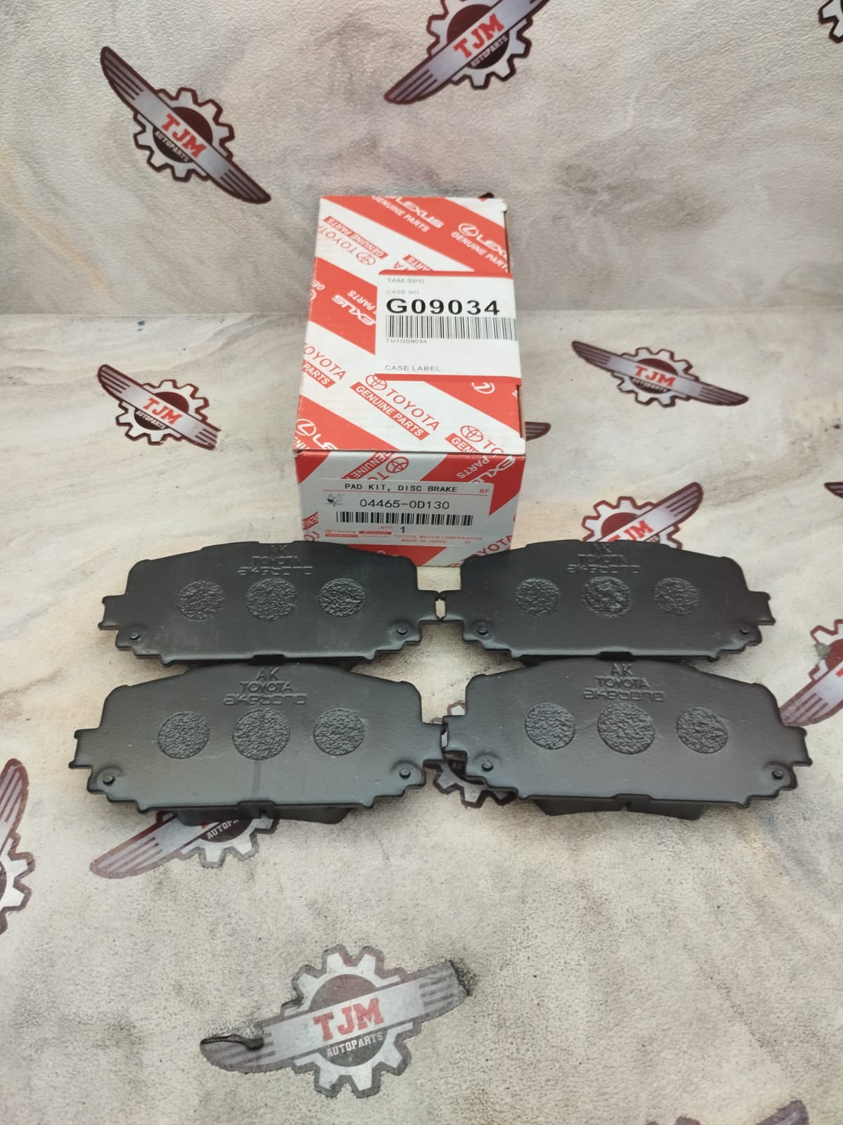 Toyota Yaris new viostype s 04465-52240 front brake pad brake pad price 1set Harga 95,000 rupiah*Gratis Ongkir