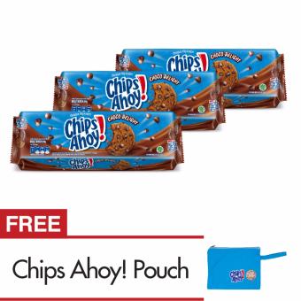 Gambar [Free Pouch] Chips Ahoy Choco Delight 84gr x 3 Pack