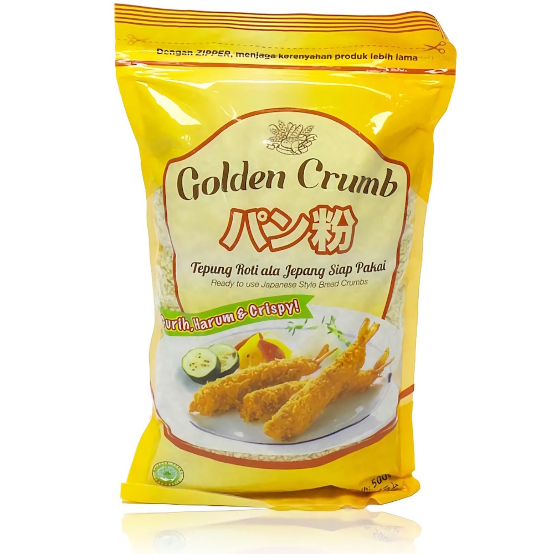 GOLDENCRUMB GOLDEN CRUMB Tepung Roti Jepang XX-PR 500G Siap Pakai BPOM & MUI