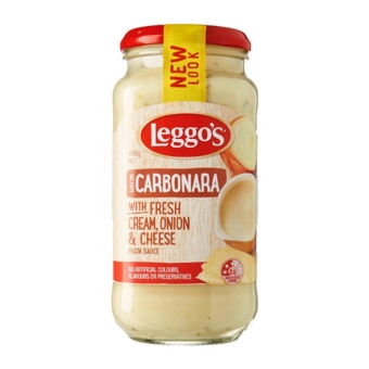 Gambar Leggo S Carbonara With Fresh Cream Onion   Cheese 490gr