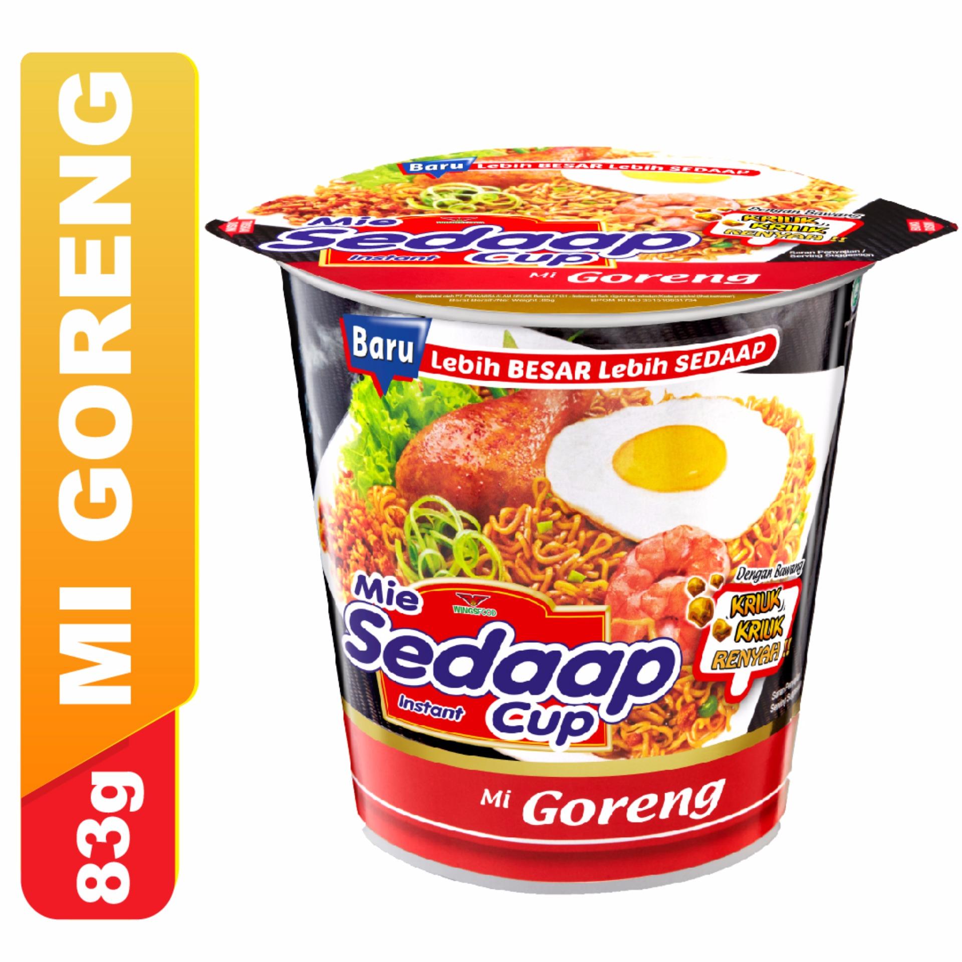 Mie Sedaap Cup Mie Goreng 85 gr (12 Pcs)