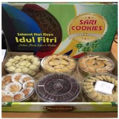 Paket Kue Lebaran Sari Cookies 1 Dus Isi 6 Toples