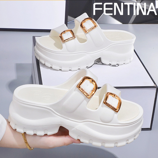 Fentina Women's Sandals Trendy High Heel Fuji Sandals Women's Korean Wedges Jelly Sandals Women Harga  26,093 rupiah*Gratis Ongkir