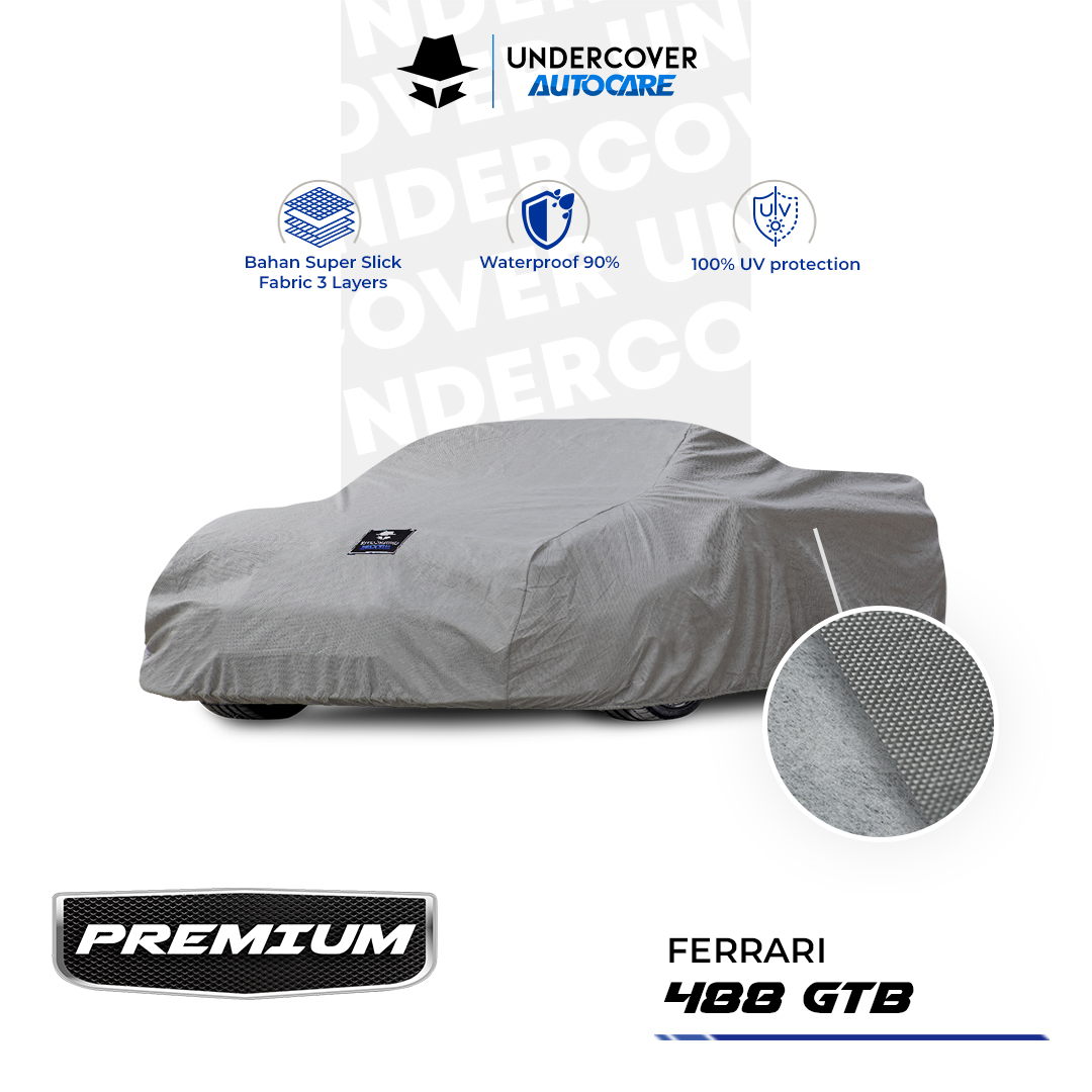 Undercover Autocare - Cover Mobil Ferrari 488 GTB Premium Harga 911,000 rupiah*Gratis Ongkir