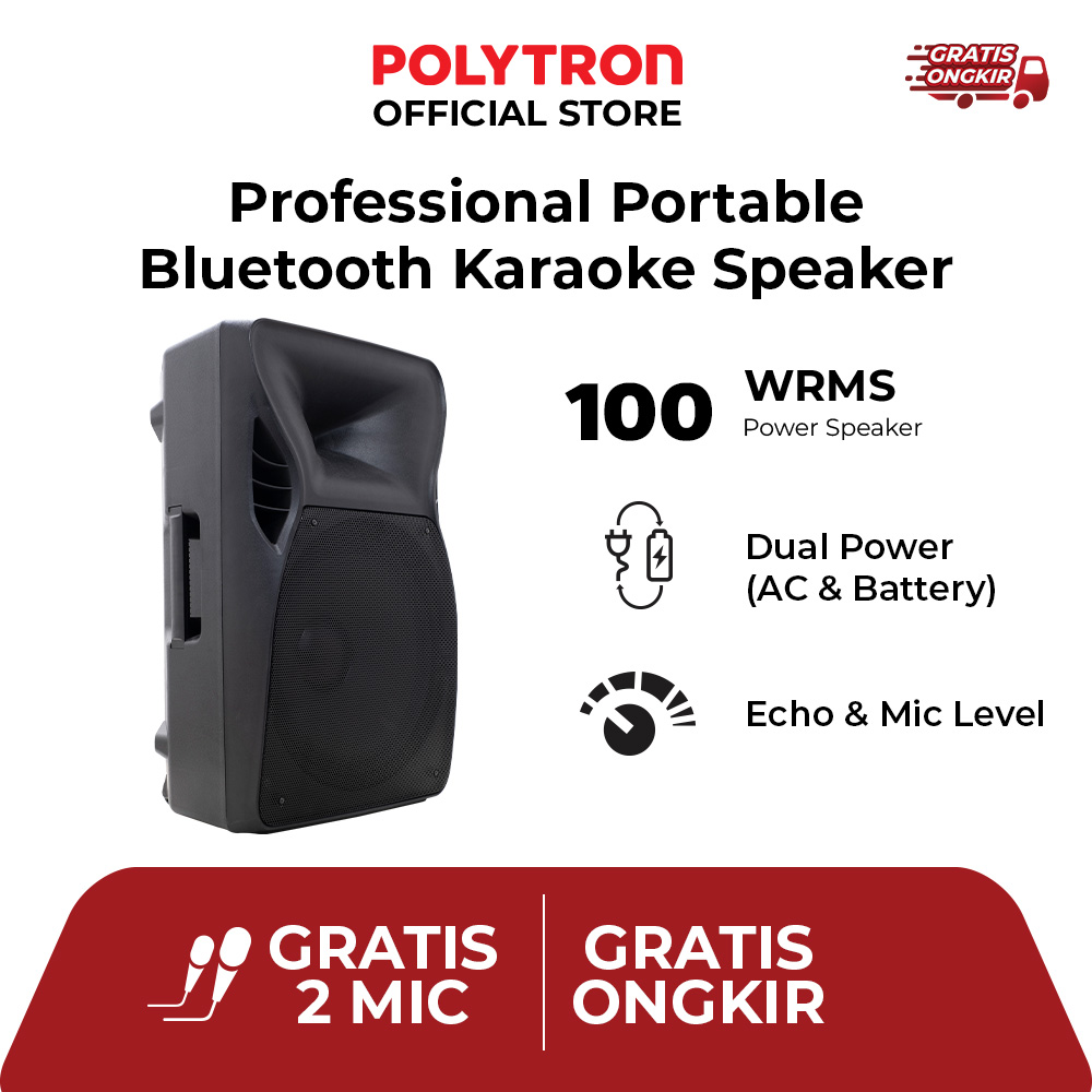 POLYTRON Professional Active Speaker PAS PRO15F3 Speaker Bluetooth