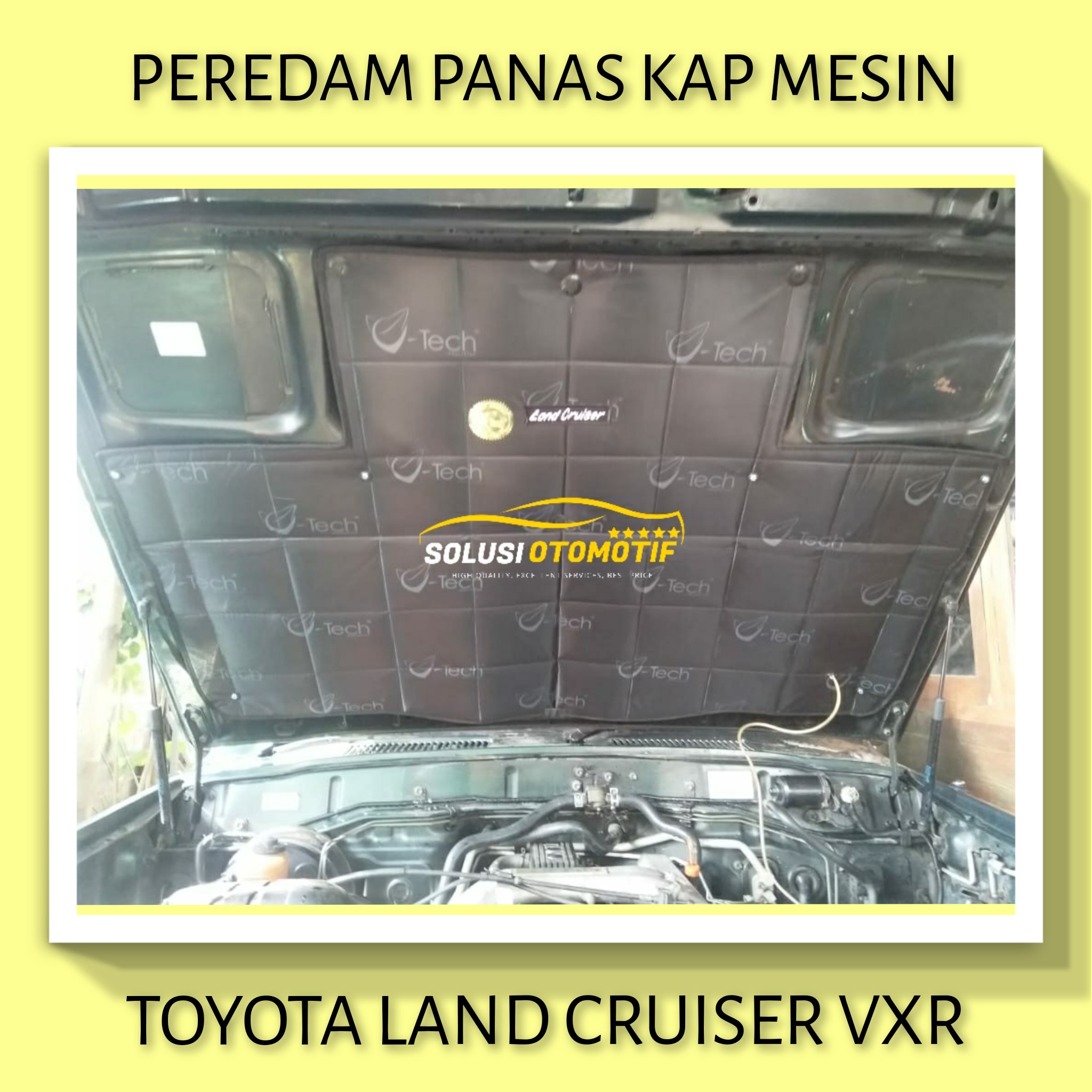 TOYOTA LAND CRUISER VXR V8 Peredam Panas Suara Kap Mesin Aksesoris Variasi Mobil VTECH Ori Harga 600,000 rupiah*Gratis Ongkir