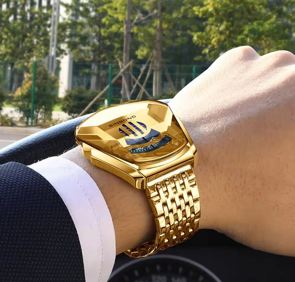 Jam Tangan Fashon Pria Bahan Stenlist Elegan Dan Mewah