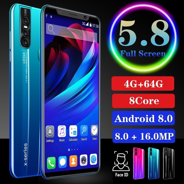 【Free Headset + Handphone Promo】RAM 6GB-ROM 128GB-Android Jaringan 4G Ponsel 5.72/5.8 Inci 8MP + 16MP Kamera 4000M Ah Face Id Dual Kartu SIM Android Smartphone 4G LTE Hp Murah 50 ribu Upgrade gratis ke 128GB dengan pesanan OEM