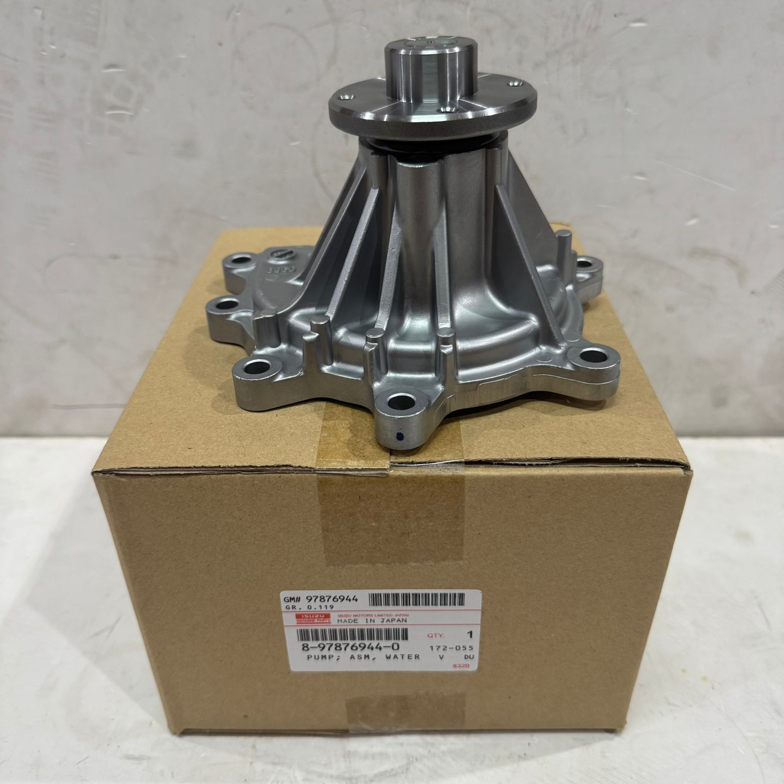 Water Pump Asm Original Japan Radiator Water Pump Isuzu Mux Pn: 8-97876944-0 Harga 1,365,000 rupiah*Gratis Ongkir