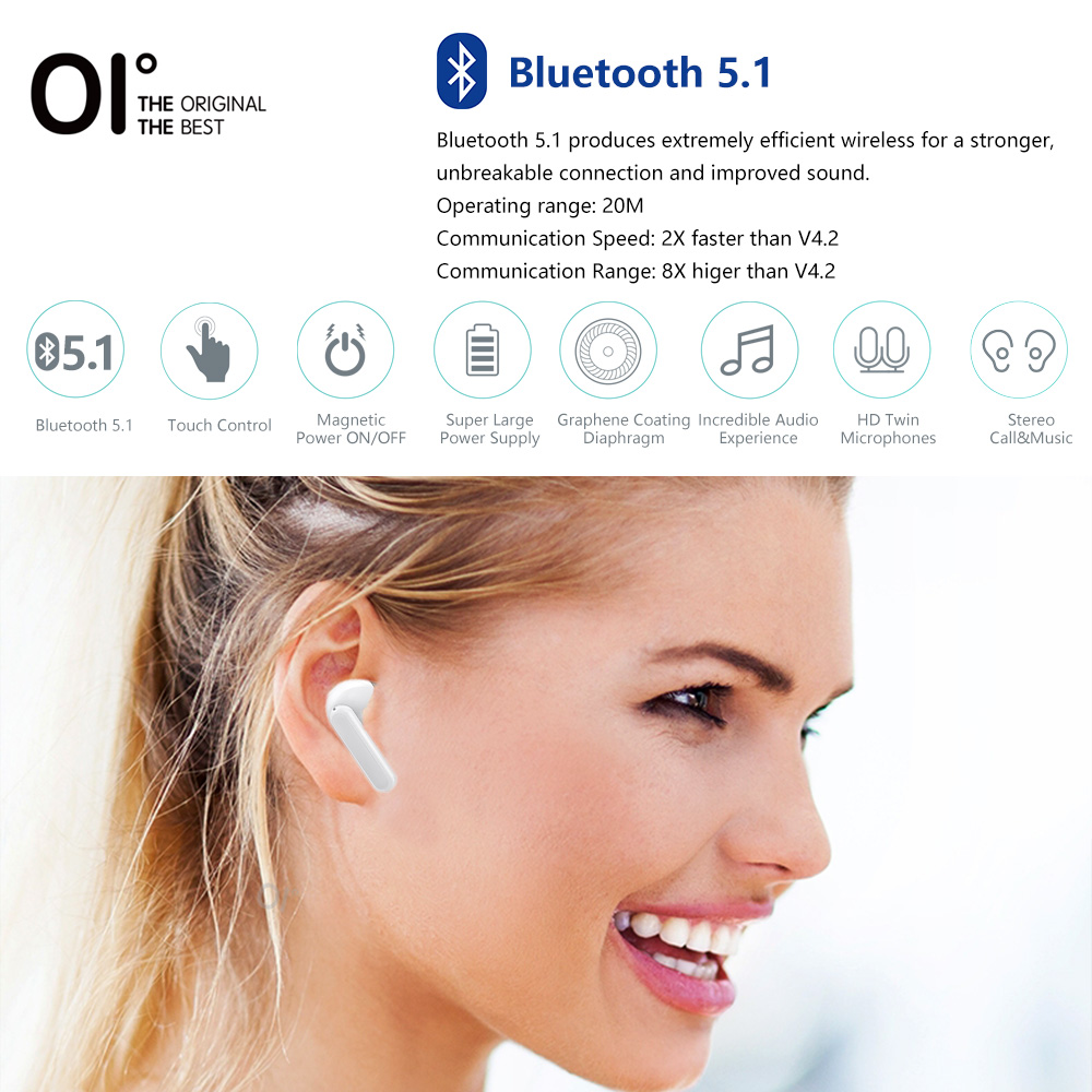 Baru】 OI AirSounds Dua Earbud Nirkabel 