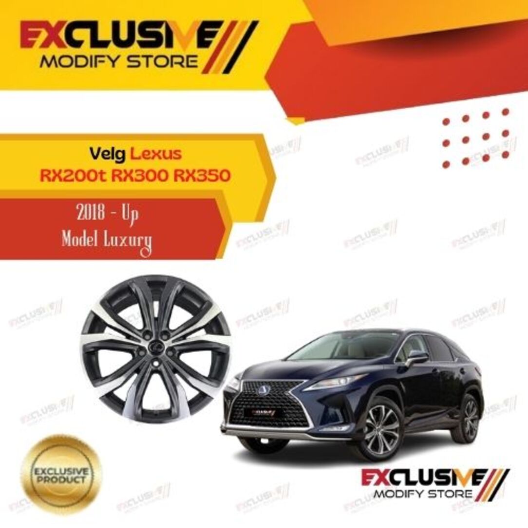 Lexus RX200t RX300 RX350 2018 rims + wheels alloy wheels luxury style R20 OEM Harga 14,000,000 rupiah*Gratis Ongkir