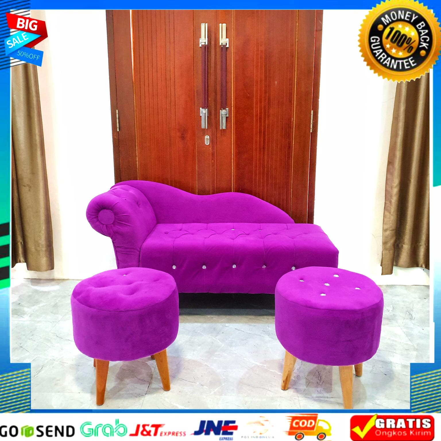 Harga best sale sofa stool