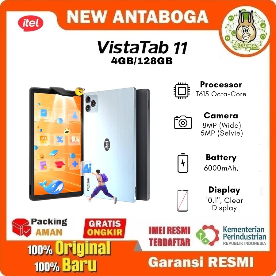 Official warranty El Vista tab 11 4/128 GB Harga 1,780,000 rupiah*Gratis Ongkir