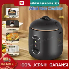 Rice Cooker Home 1.2 Liter Mini Multifungsi Nasi Cooker 1 hingga 2 Orang Nasi Memasak Pintar Kecil HAN RIVER RICE COOKER HRRC03 Magic com Portable Travel Version Student