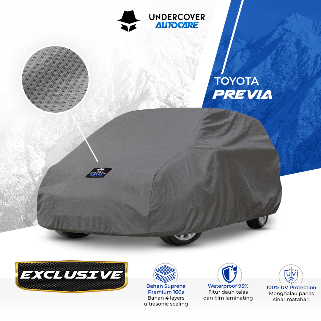 Undercover Autocare - Cover Mobil Toyota Previa Exclusive Harga 1,208,000 rupiah*Gratis Ongkir