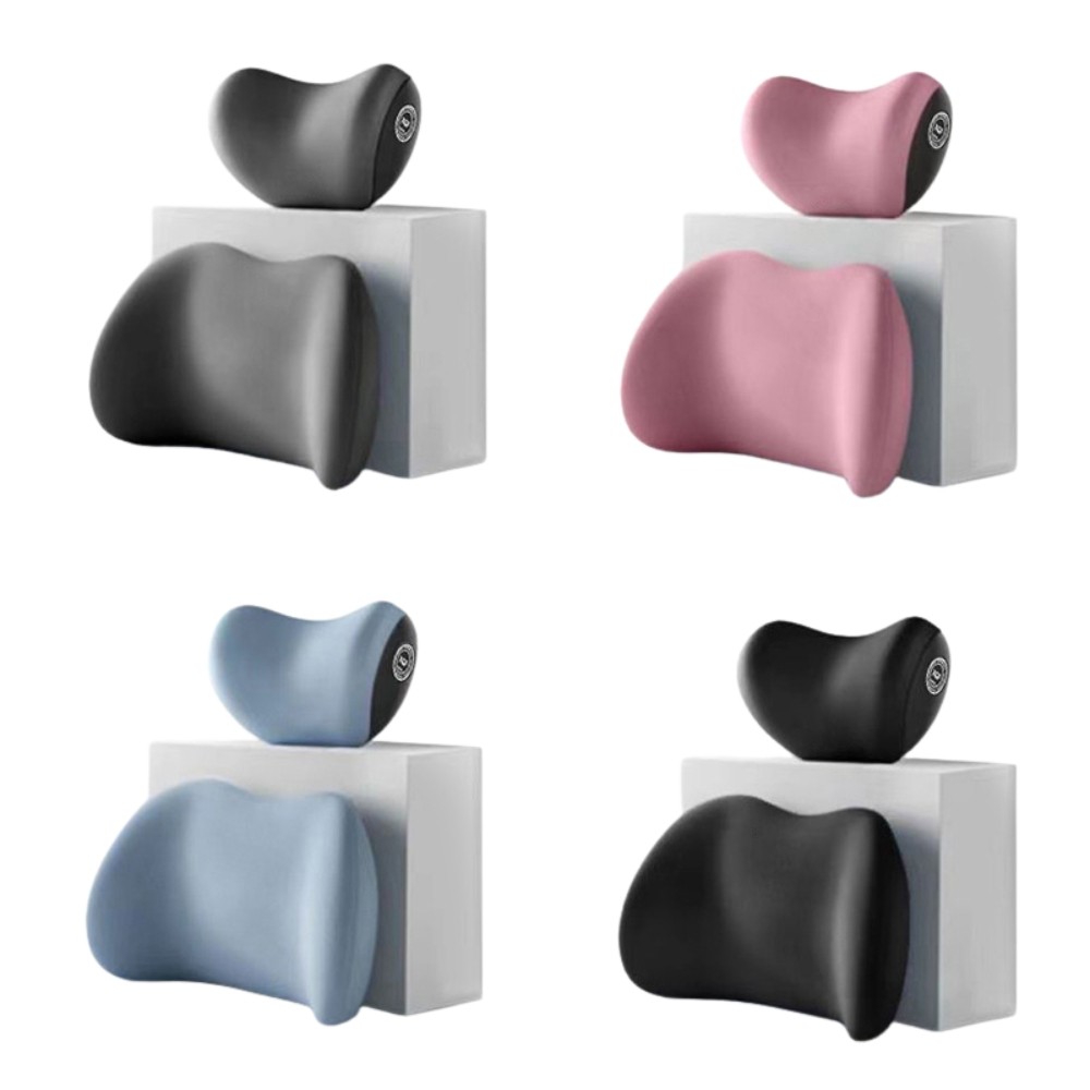 FR-C1345 Set Bantal Mobil Sandaran Leher Punggung Ergonomis Car Headrest / Bantal Sandaran Kursi Harga 59,327 rupiah*Gratis Ongkir