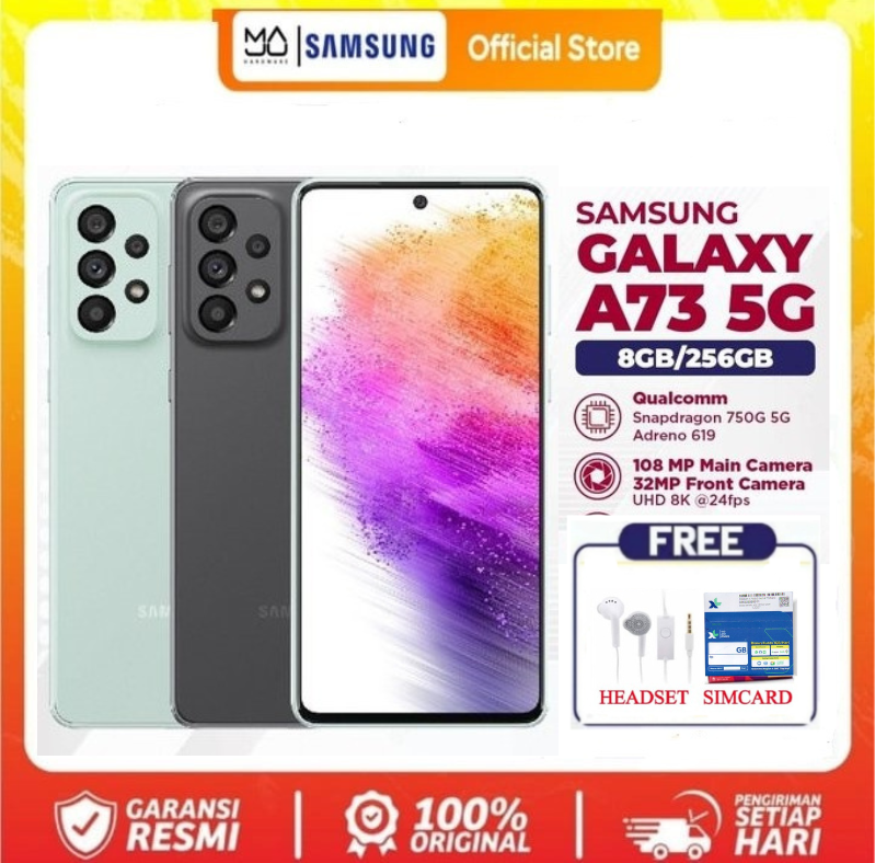SAMSUNG GALAXY A73 5G / A72 / A71 RAM 8/256 GB & 8/256 GB - Flash Sale Harga 2,300,000 rupiah*Gratis Ongkir