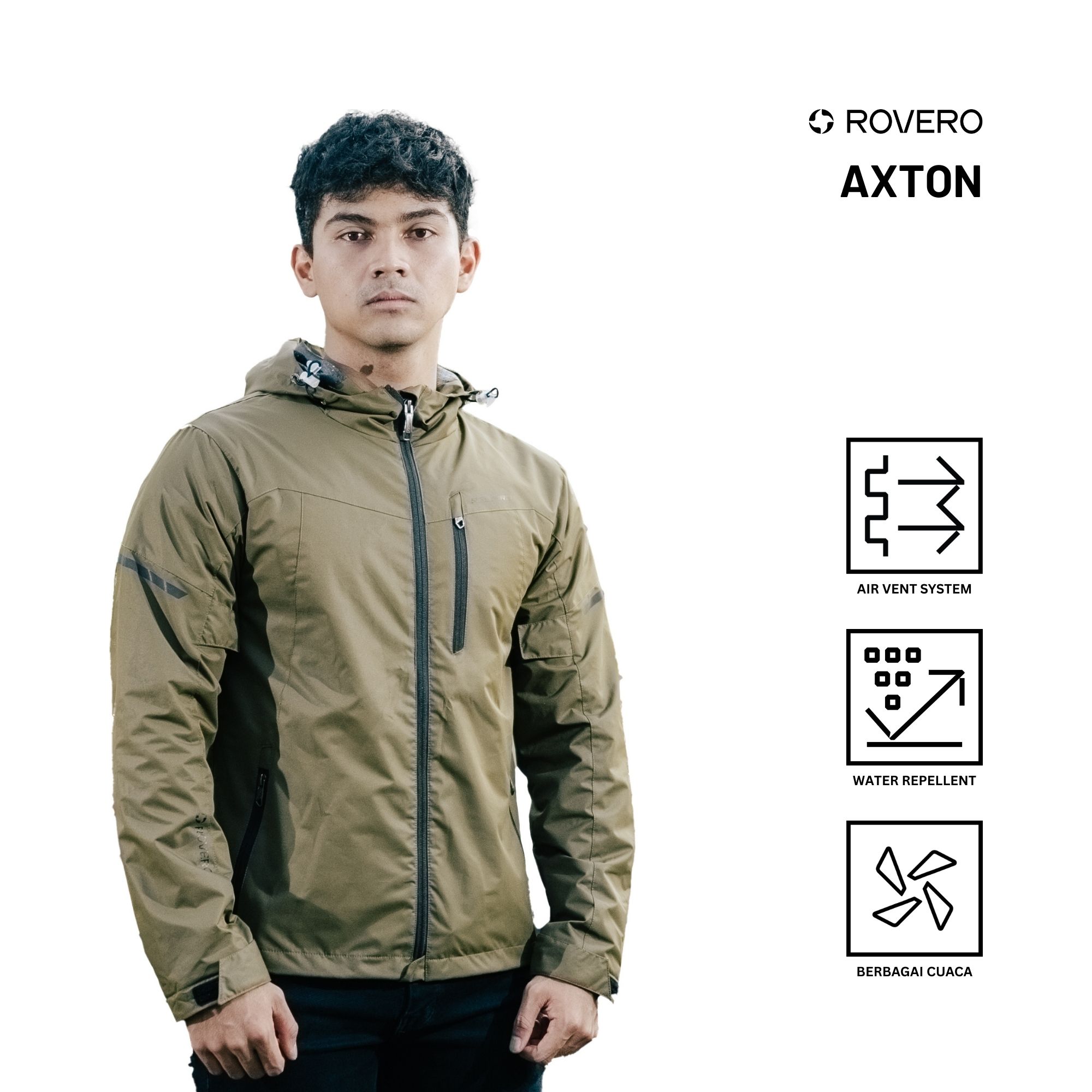 Respiro Axton | Men's Windproof Daily Motorcycle Jacket Harga 839,000 rupiah*Gratis Ongkir