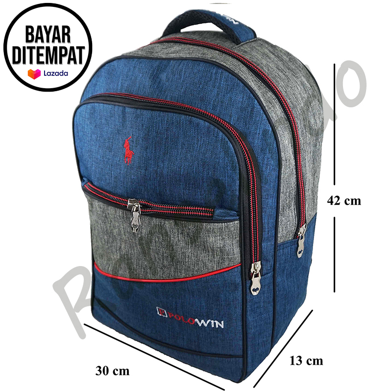 Lazada Indonesia - Ranselindo Tas Ransel Anak Sekolah SMP Tas Anak Sekolah Tas Punggung Tas Gendong Tas Ransel Jumbo bisa COD Bayar di Tempat