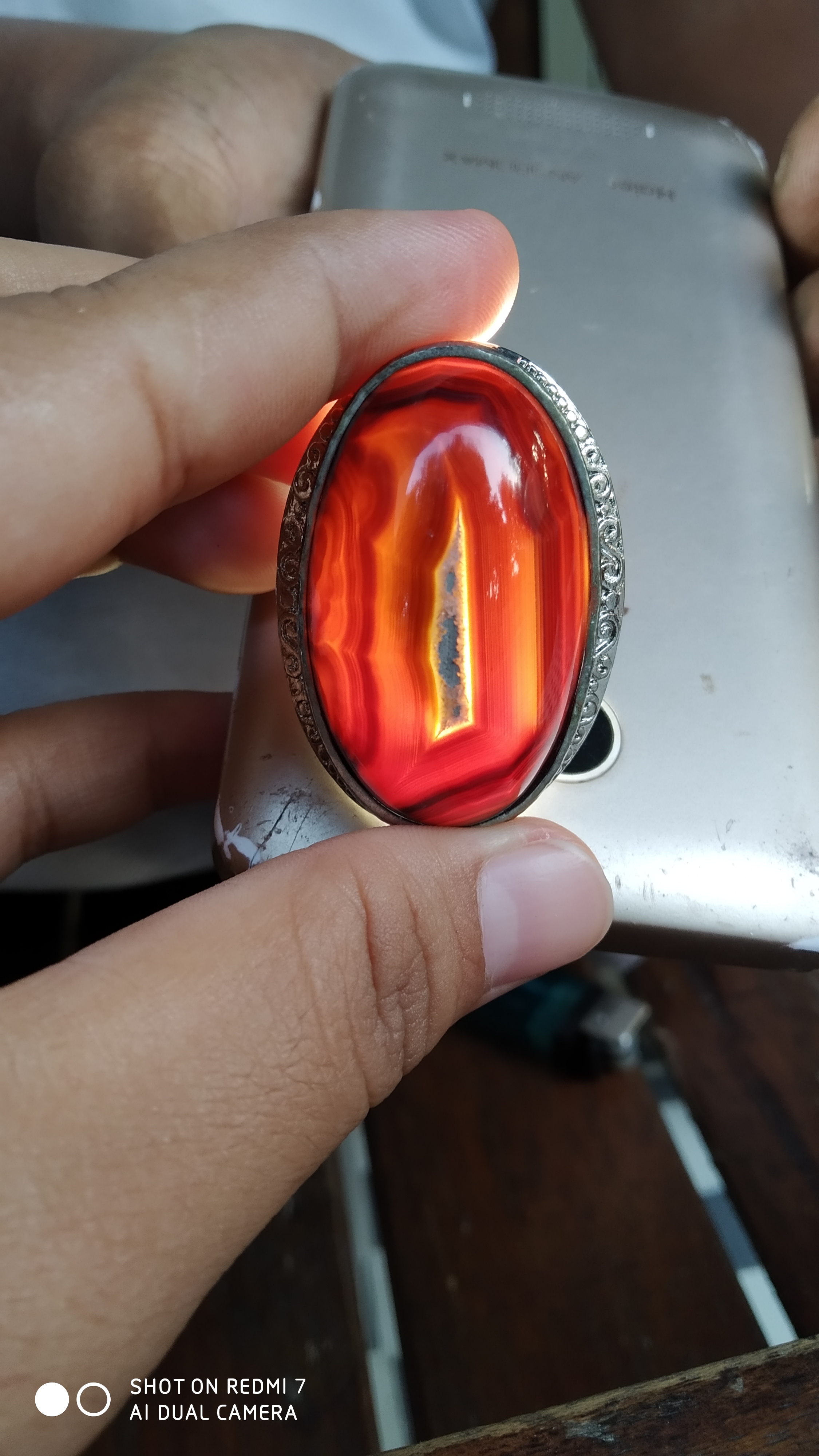 Cincin Dan Batu Natural Kecubung Api Akik Asli Yaman Wulung Kristal Motif Combong Termurah Lazada Indonesia