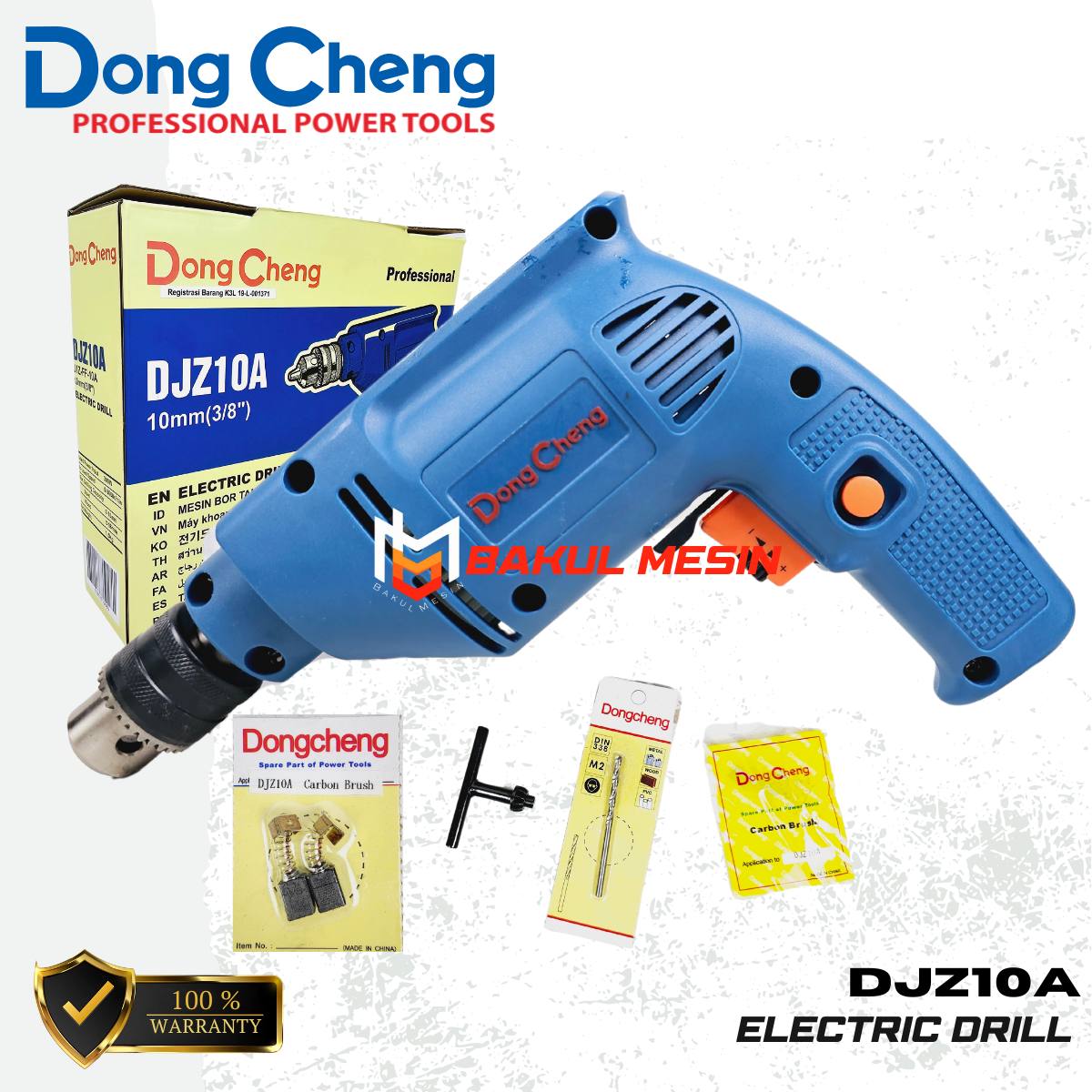 Mesin Bor Cordless Drill Wilz Wl-89110 Bor Tembok Beton Baterai