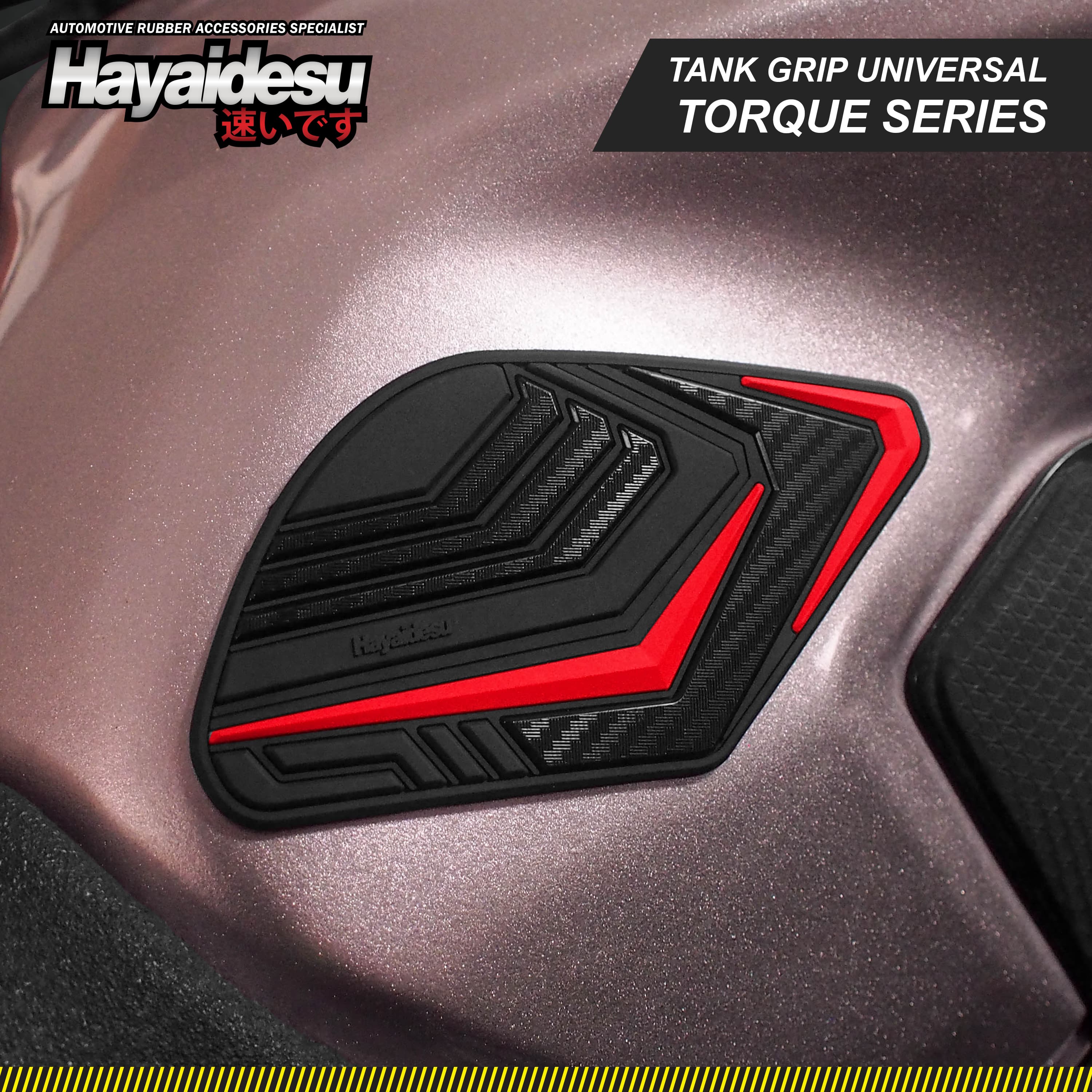 Hayaidesu Tank Grip THE TORQUE - Universal Tankgrip Motorsport Harga 99,000 rupiah*Gratis Ongkir