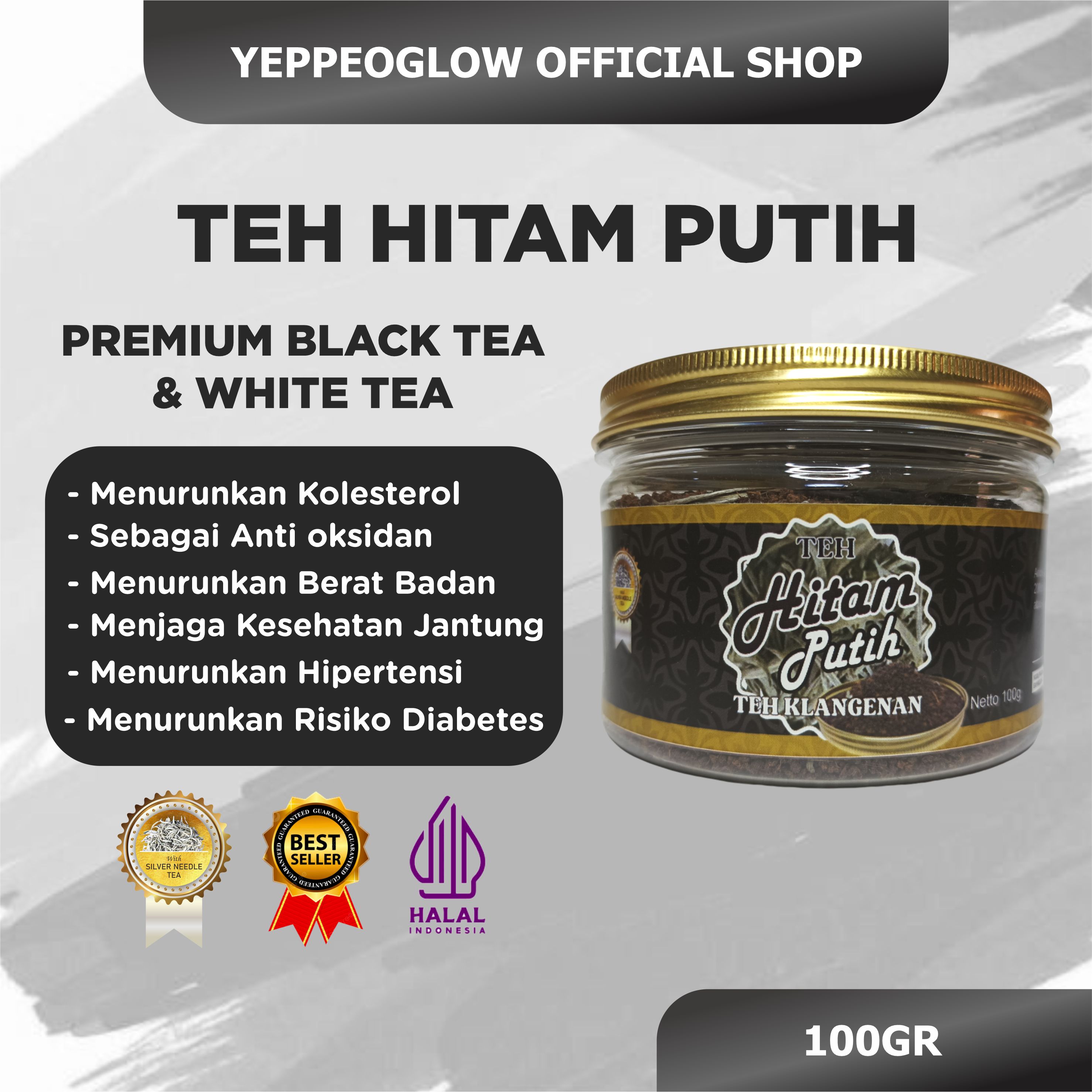 Black and White Tea - Effective Tea - 100Gr I Sultan Black Tea I Black Tea I White Tea I Original