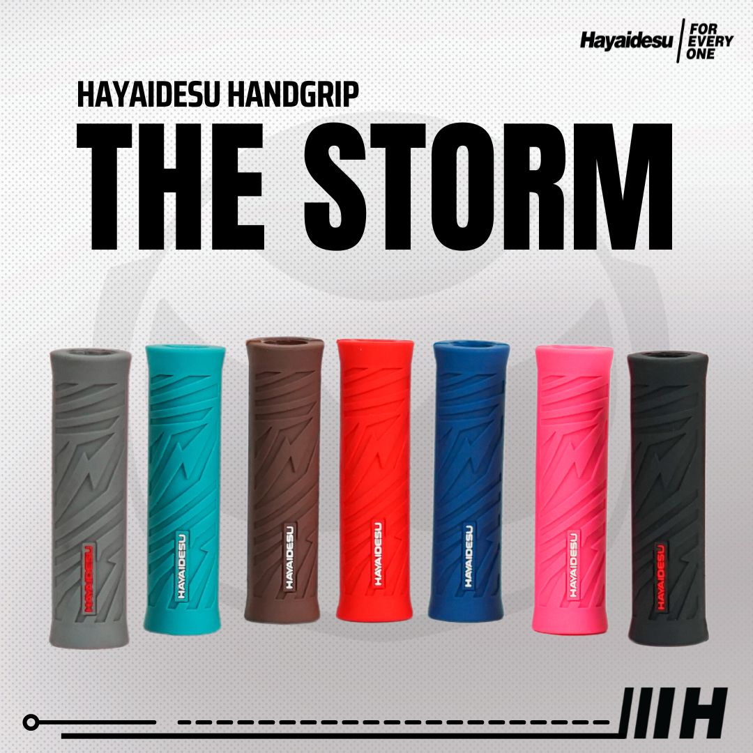 Hayaidesu Handgrip THE STORM - Hand Grip Motor Matic NMAX , PCX , ADV , VARIO , AEROX , XMAX , BEAT , SCOOPY , MIO Harga 99,000 rupiah*Gratis Ongkir