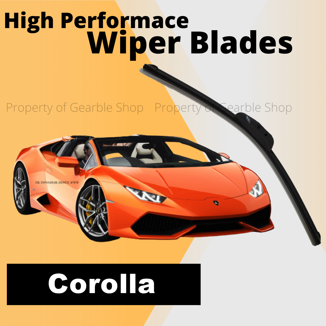 Wiper Toyota corolla Wiper Depan Karet Wifer Blade Kaca Mobil Frameless Model Pisang Sepasang 1 Set Harga 69,900 rupiah*Gratis Ongkir