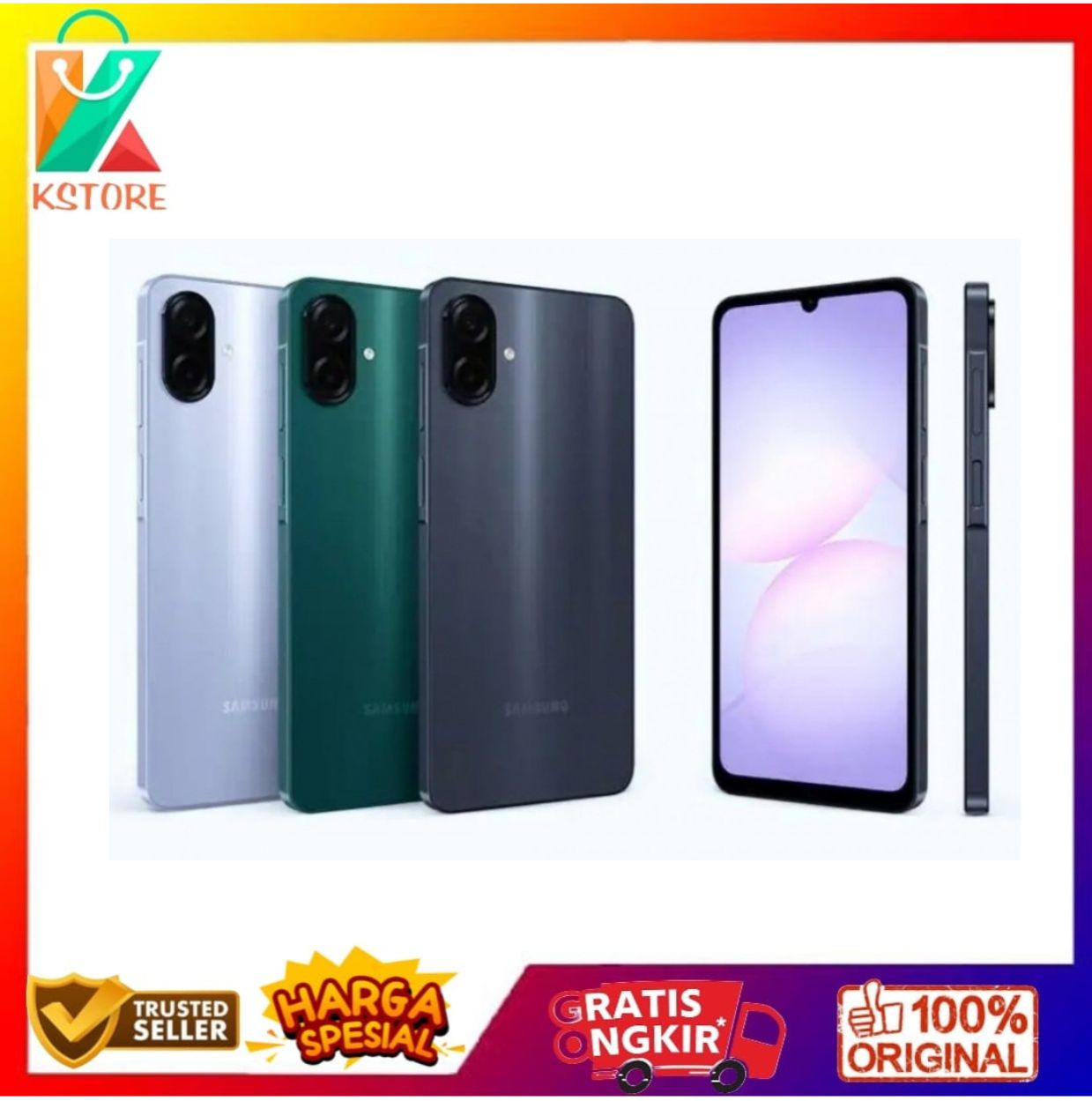 Samsung A07 4/64 & 4/128 & 6/128 & 8/256 new official warranty Harga 1,225,000 rupiah*Gratis Ongkir