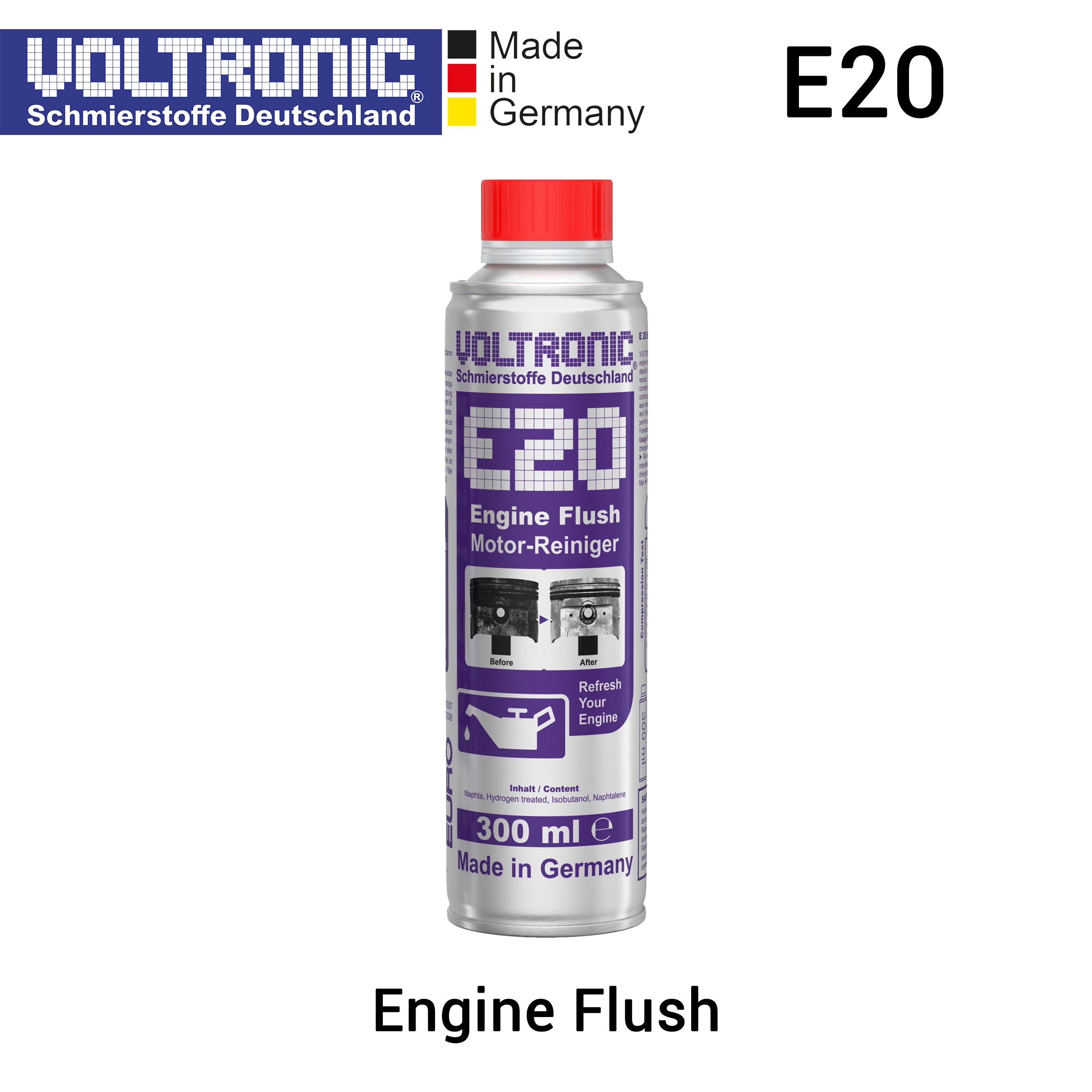 VOLTRONIC E20 - Engine Flush, Engine Cleaner, Carbon Clean - Pembersih Mesin Mobil, Pembersih Ruang Bakar Harga 339,000 rupiah*Gratis Ongkir