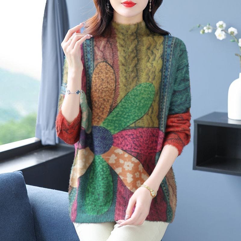 Florida Sweater - Premium Oversized Sweater with Latest Fashion Floral Motifs Harga 295,000 rupiah*Gratis Ongkir