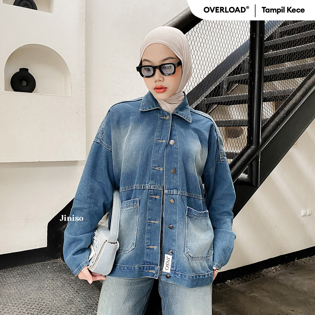JINISO Jaket Jeans Oversize Onyx Bio Spray Harga  216,500 rupiah*Gratis Ongkir