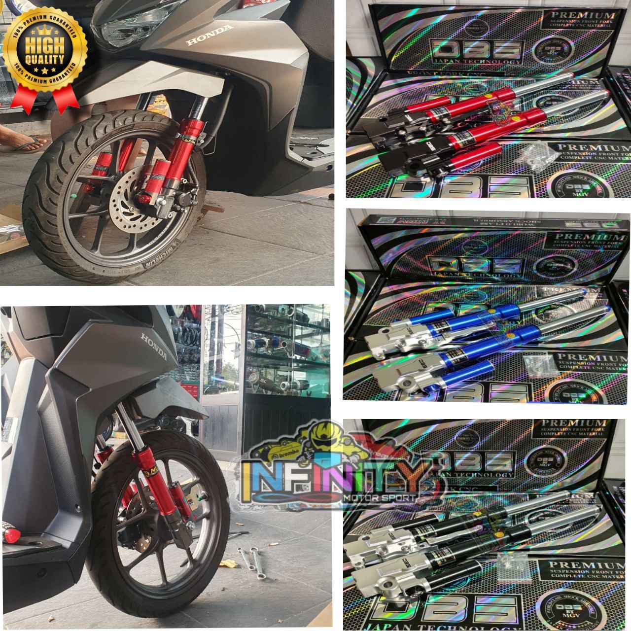 Front shock Vario 150-scopy-beat-Mio front shock standard variation DBS premium shock absorber type 8905 Harga 1,320,000 rupiah*Gratis Ongkir