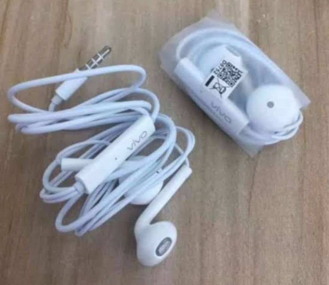 White Vivo S1 Pro Handsfree Bluetooth Headphones Vivo V17 Pro