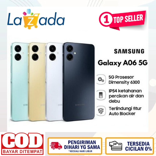 (Promo) Samsung Galaxy A06 5G 6/128GB dimension 6300 (6 nm) octa-core Andorid 15 Harga  1,550,000 Ringgit*Penghantaran Percuma