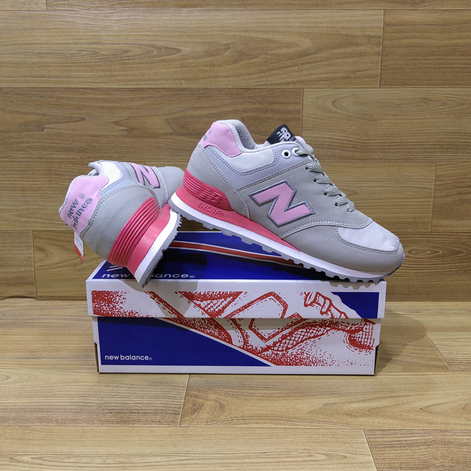 SEPATU WANITA NB 574 SNEAKERS CEWEK CASUAL FASHION OLAHRAGA