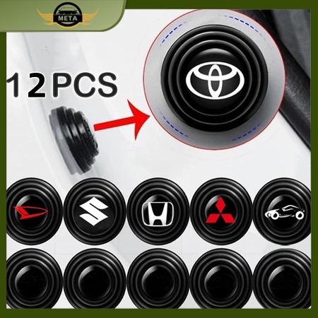 【 12PCs 】toyota Mazda car door damper/Universal car door damper rubber/car door seal thickening/car door pad Harga 25,888 rupiah*Gratis Ongkir