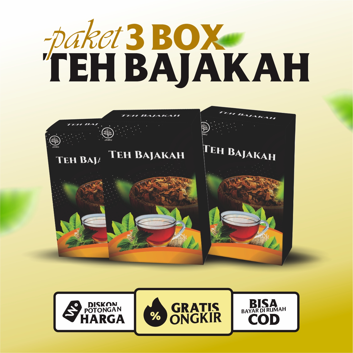 3 Bungkus TEH Akar Bajakah Asli Kalimantan ISI 30