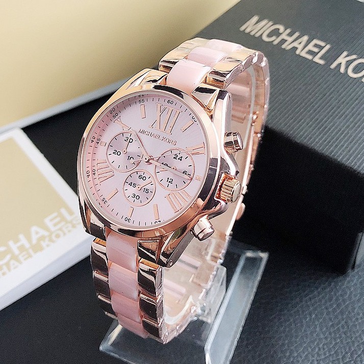 michael kors pink ceramic watch