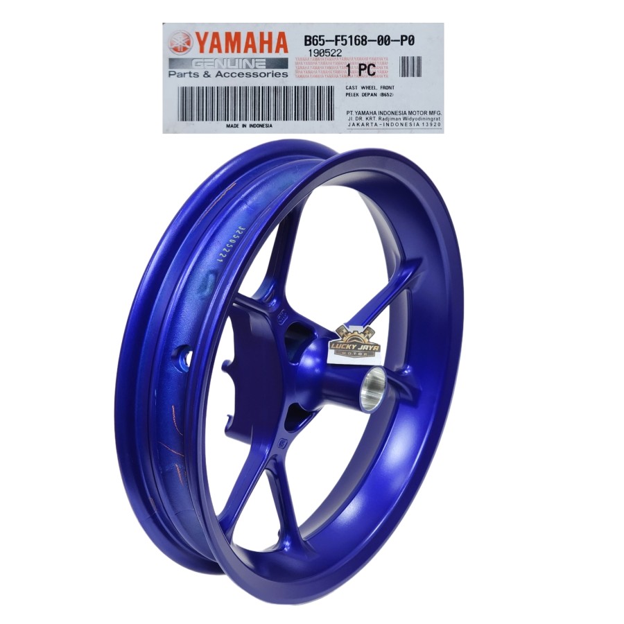 Cast Wheel Front Pelek Velg Vleg Racing Depan Aerox 155 New Biru Blue B65-F5168-00-P0 Original Giá 1,337,400 Đồng*Miễn phí vận chuyển