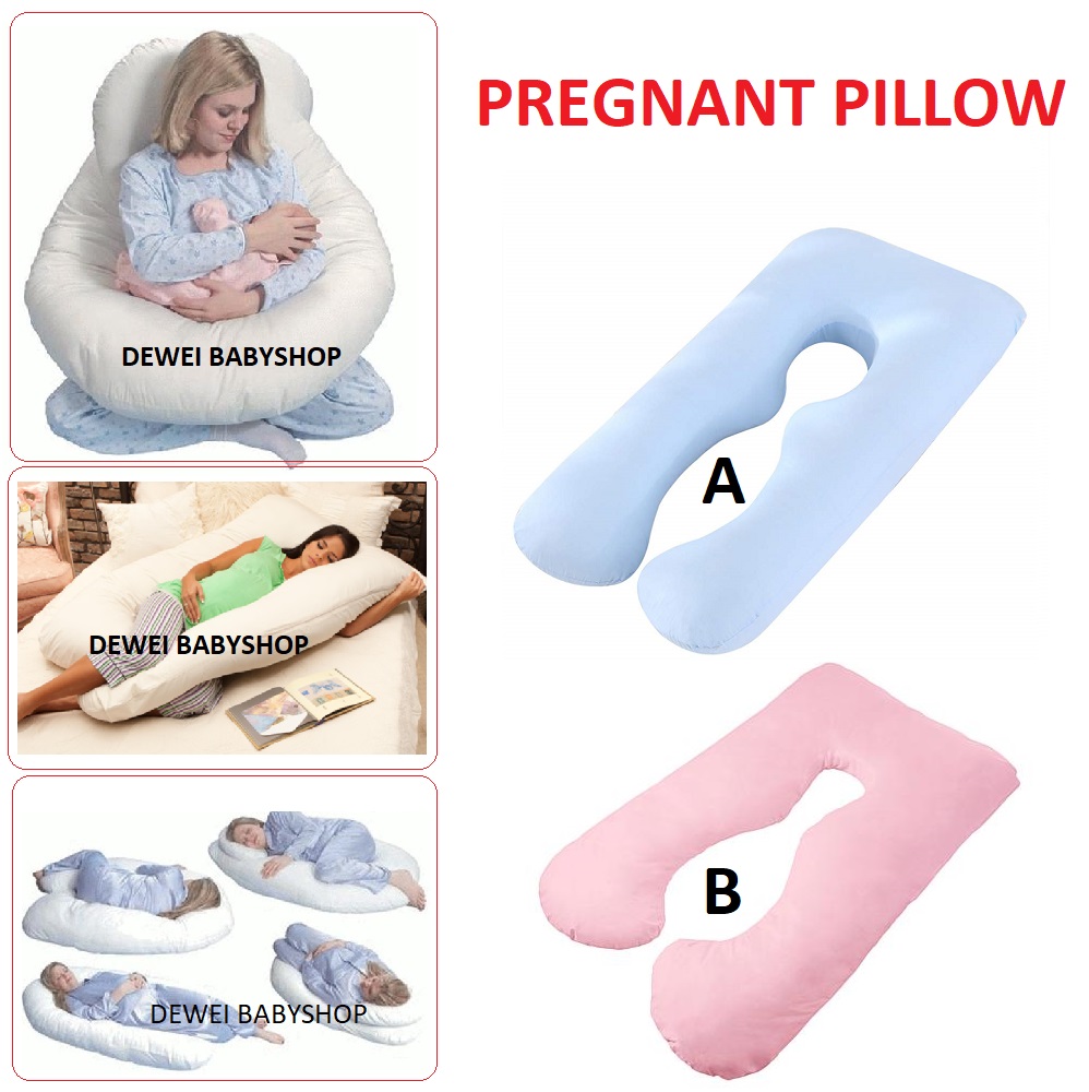Bantal Penyangga Perut Ibu Hamil ( Pregnant Maternity Pillow / Bantal Menyusui Bayi . Kado Lahiran